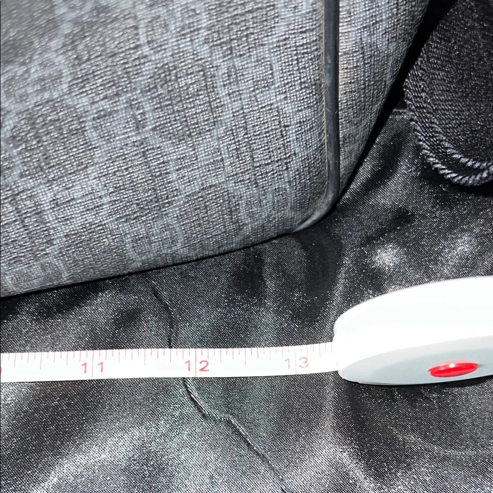 Gucci Dark Gray Monogram Messenger Bag - Picture 11 of 12